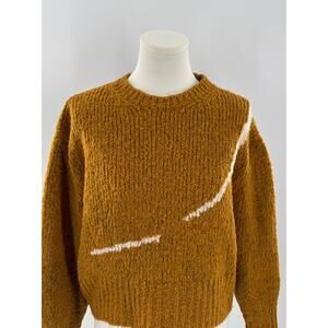Paloma Wool Linda Listen Sweater Copper Goldenrod Baby Alpaca Wool Blend One sz